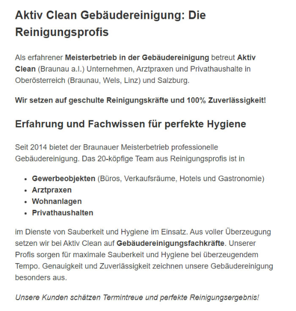 Reinigungsfirma für  Sankt Peter-Freienstein